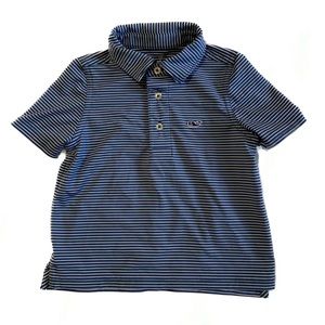 Vineyard Vines- blue, white, subtle green polo size 2T.
